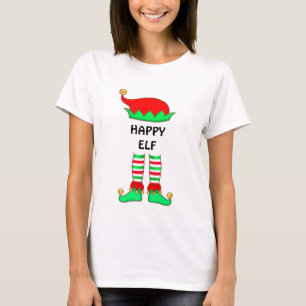 T-Shirt Elf heureux Noël moderne
