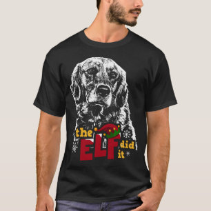T-shirt Elf l'a fait drôle Golden Retriever Noël