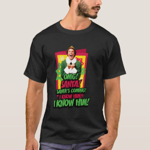 T-shirt Elf Père Noël Venant Je Le Connais