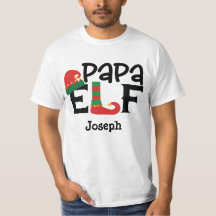 Elf Shoe Papa Elf Ajouter Un Nom Personnalisé T-Sh