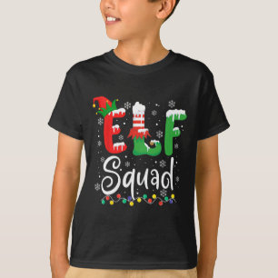 T-shirt Elf Squad Amusant Elf Famille de Noël Correspondan