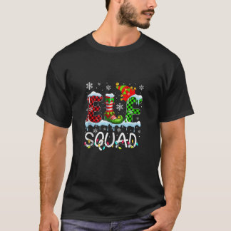 T-shirt Elf Squad Colorful Lights Elf Costume Xmas Friends