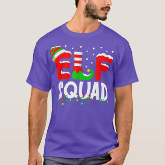 T-shirt Elf Squad Noël Correspondant Famille Enfant Garçon