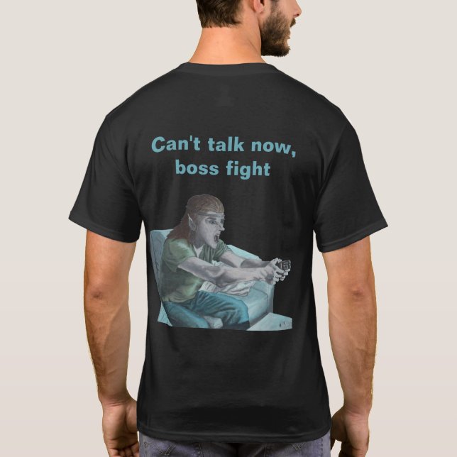 T-shirt Elf Video Gamer Jouer Jeu Imaginaire Art Shirt (Dos)