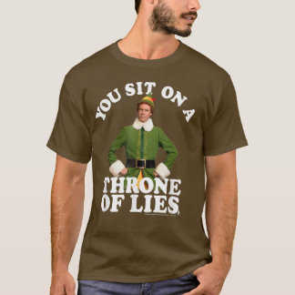 T-shirt Elf You assis sur un trône de mensonges