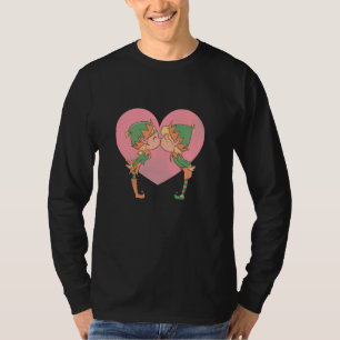 T-shirt Elfe Couple En Amour Elfes S'embrasser