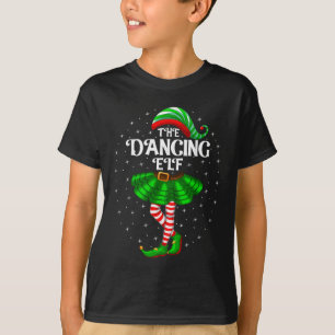 T-shirt Elfe dansant Noël Famille assortie Femmes Filles