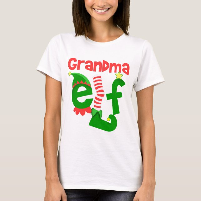 T-shirt Elfe de grand-maman (Devant)