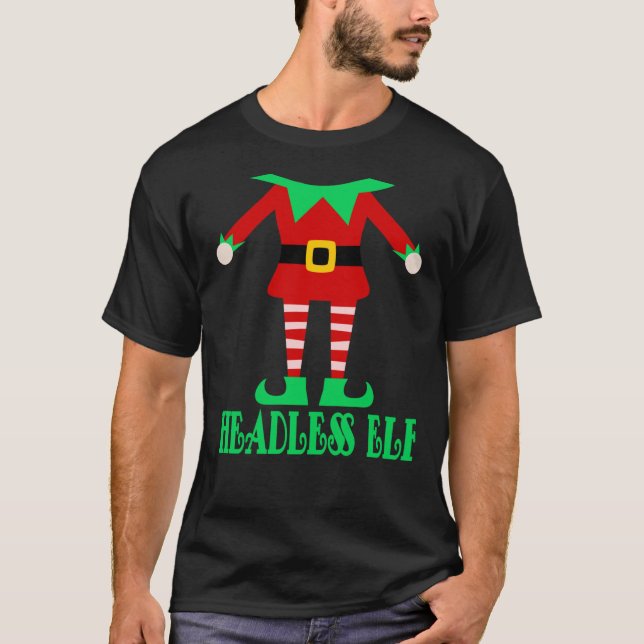 T-shirt elfe de Noël - elfe sans tête - corps (Devant)