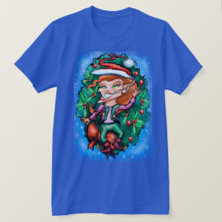 T-shirt Elfe de Noël féminin