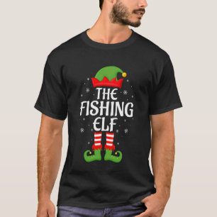 T-shirt Elfe de pêche Xmas Famille Équipe Elfe de Noël app
