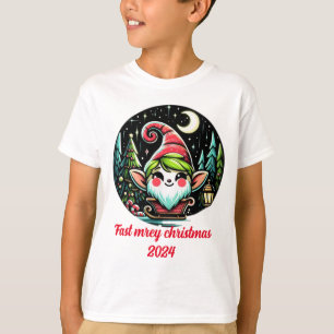 T-shirt "Elfe d'hiver enchantée sur une traînée de traînea