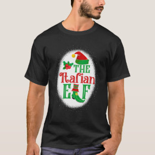 T-shirt Elfe Italien Matching Famille Elf de Noël Blea