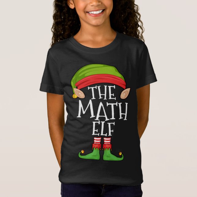 T-Shirt Elfe Math Xmas correspondant Elfe de la famille de (Devant)
