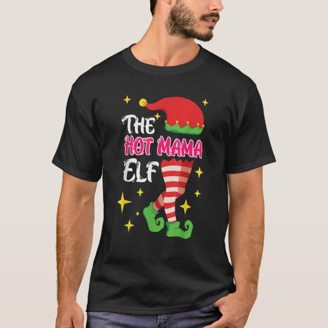 T-shirt Elfe mère de maman chaude (Devant)