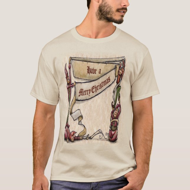 T-shirt Elfes de Noël (Devant)