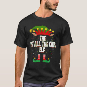 T-shirt Elfes Groupe Le Animal Tous Les Chats Elfes Noël