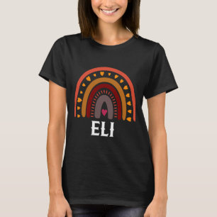 T-shirt Eli Colorée Arc-en-ciel hommes garçon nom bébé idé