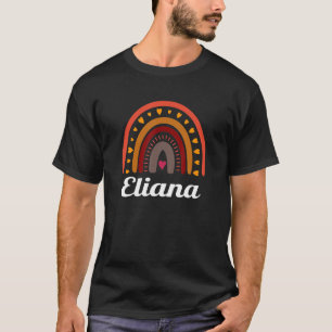 T-shirt Eliana Coloré Arc-en-ciel Funny Femme petite Nom I