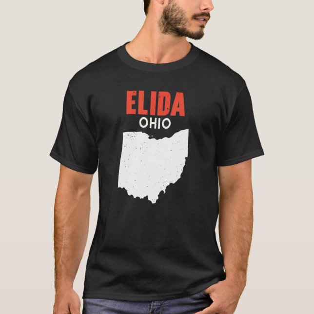 T-shirt Elida and Churchill Ohio USA State America Travel  (Devant)