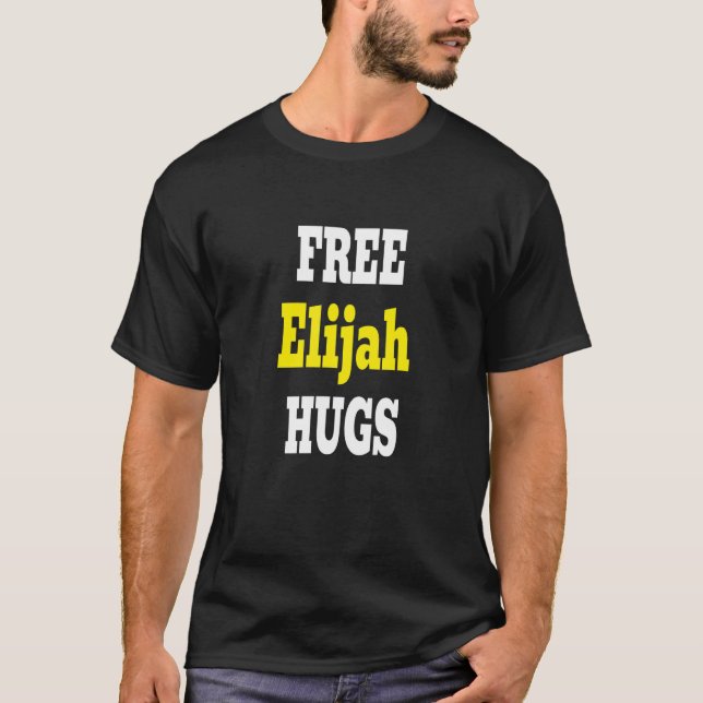 T-shirt Elijah Hugs Uncle Pour Frère Meilleur Elijah Ever  (Devant)