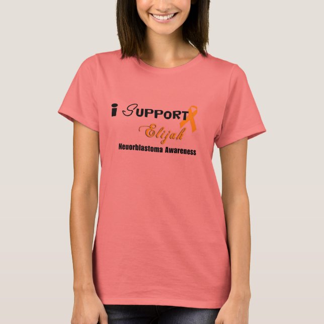 T-shirt Elijah Neuroblastoma Sensibilisation Ringer T (Devant)