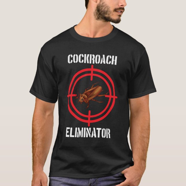 T-shirt Éliminateur de caféine Cockroach Lutte antiparasit (Devant)