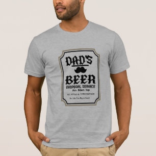 T-shirt Élimination de la bière de papa, drôle de blanc po
