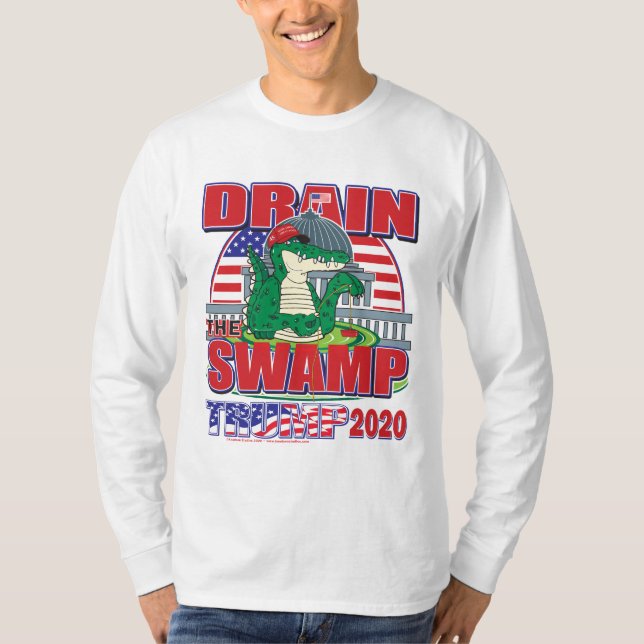T-shirt Éliminer le marais Trump 2020 (Devant)