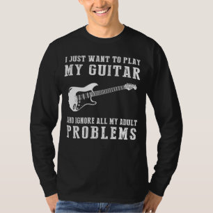 T-shirt Éliminer le stress : la guitare s'évade Malheur de