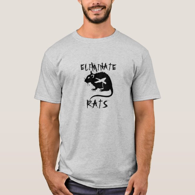 T-shirt Éliminez les rats (Devant)