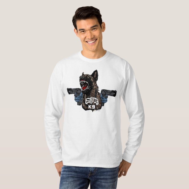 T-shirt ELITE Malinoise K9 GUN (Devant entier)