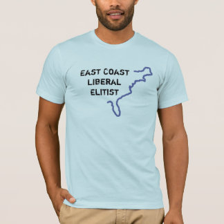 T-shirt Élitiste libéral de Côte Est - S/S bleu