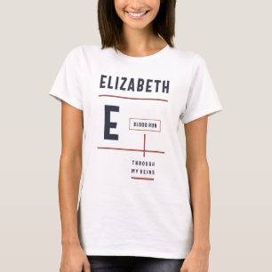 T-shirt Elizabeth Blood traverse mes veines