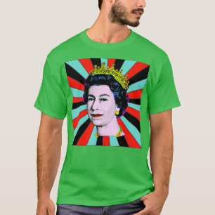 T-shirt Elizabeth Queen of England Retro Sun Queen