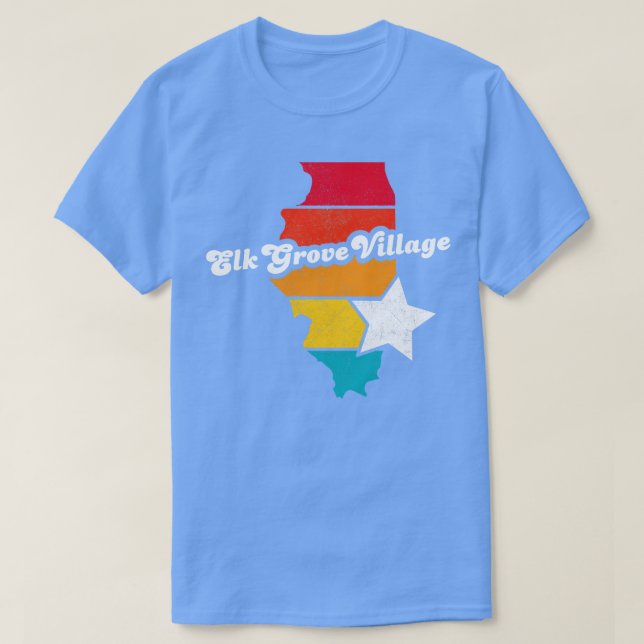 T-shirt Elk Grove Village Illinois Vintage Souv (Design devant)