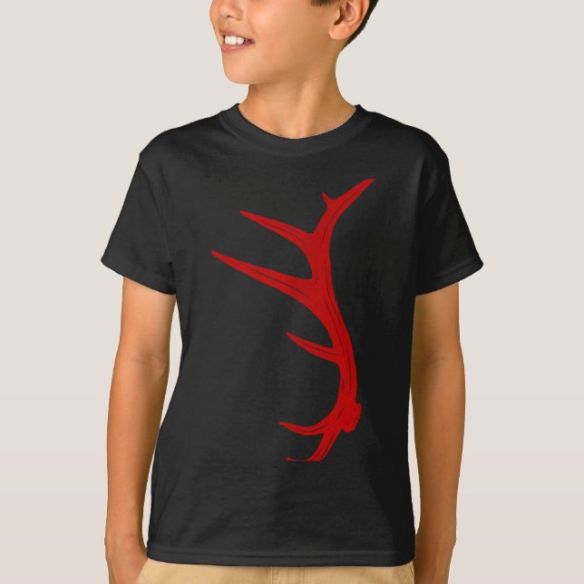 T-shirt Elk Hunting Bull Antler Shed  (Devant)