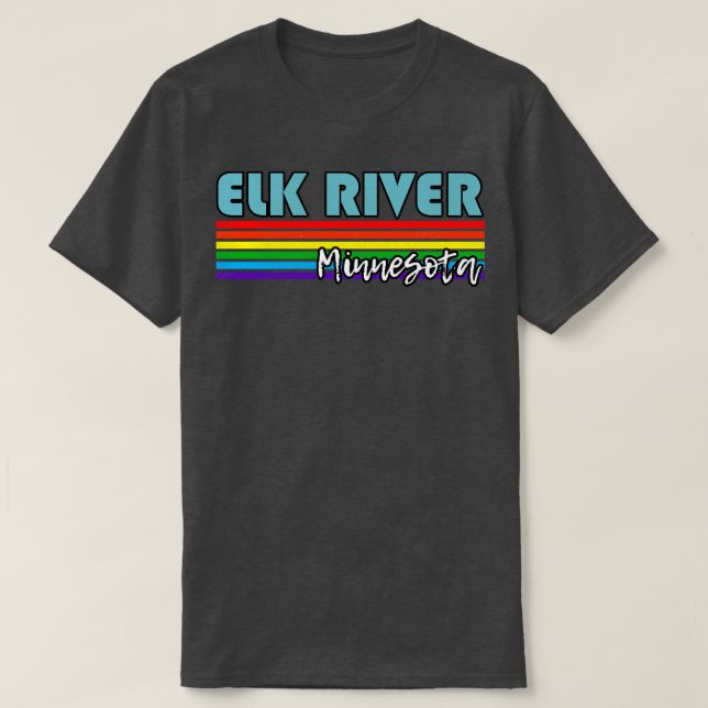 T-shirt Elk River Minnesota Pride Elk River LGBT Cadeau LG (Design devant)