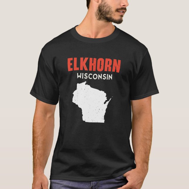 T-shirt Elkhorn USA State America Travel Montanan Helena (Devant)