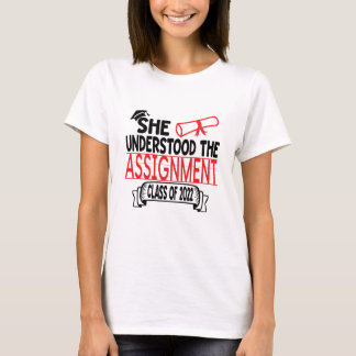 T-shirt Elle A Compris La Diplôme D'Affectation