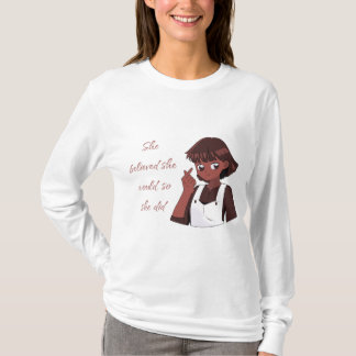 T-shirt Elle a cru qu'elle pouvait, alors elle l'a fait