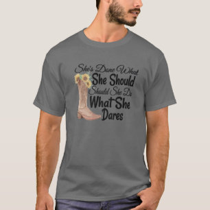 T-shirt Elle a fait ce qu'elle devrait faire