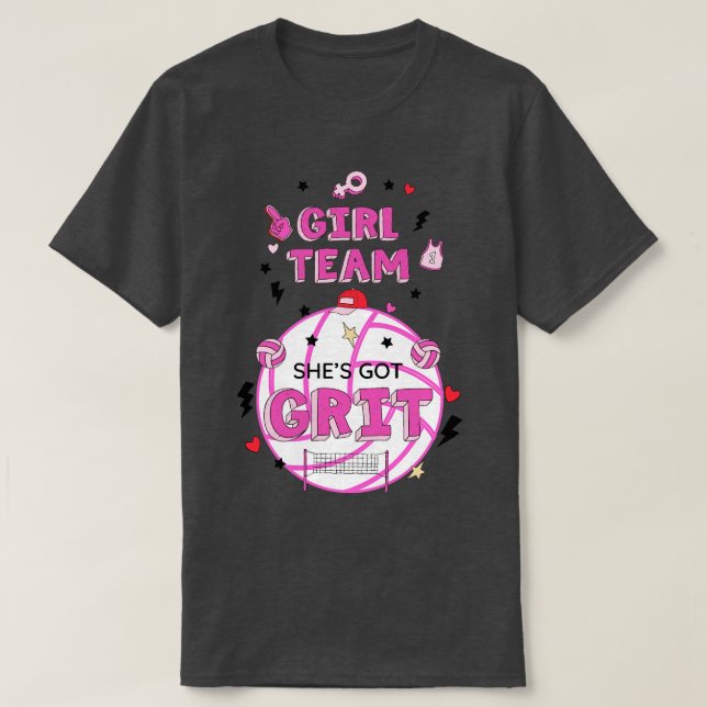 T-SHIRT ELLE A GRIT L TEAM (Design devant)