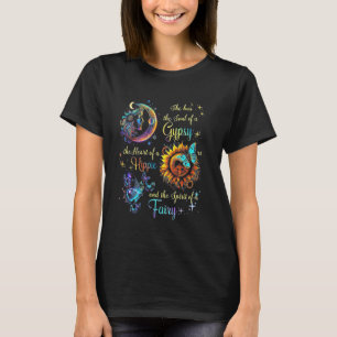T-shirt Elle A L'Âme D'Un Tsigane Le Coeur D'Une Hippie