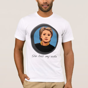 T-shirt Elle a ma chemise de Hillary Clinton de vote