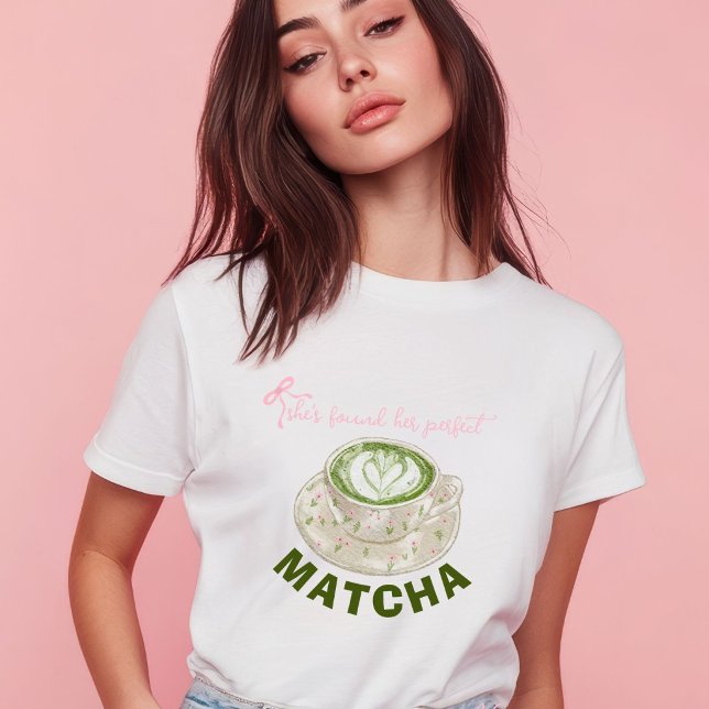 T-shirt Elle a trouvé son matcha parfait (Créateur téléchargé)