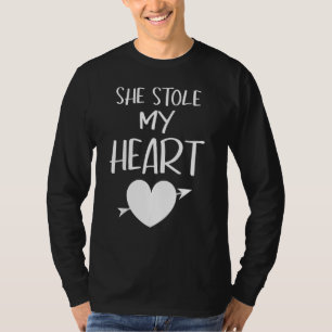 T-shirt Elle A Volé Mon Coeur Valentines Jour Couples Corr