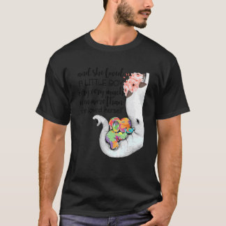 T-shirt Elle aimait beaucoup un petit garçon Autisme Éléph