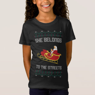 T-Shirt Elle Appartient À La Rue Un Vilain Chandail De Noë