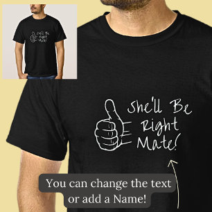 T-shirt Elle aura droit à un mariage sur le noir